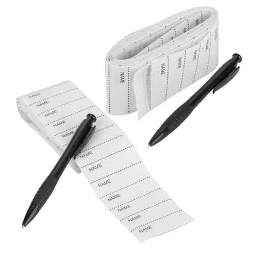 FUNOMOCYA 2 Sätze Selbstklebende Stoff-namensetiketten Wiederverwendbare Waschbare Textilaufkleber für Kleidung Blanko Wäscheetiketten mit Stift für Kindergarten Schule Arbeitskleidung pro FUNOMOCYA 2 Sätze Selbstklebende Stoff-namensetiketten Wiederverwendbare Waschbare Textilaufkleber für Kleidung Blanko Wäscheetiketten mit Stift für Kindergarten Schule Arbeitskleidung pro von FUNOMOCYA