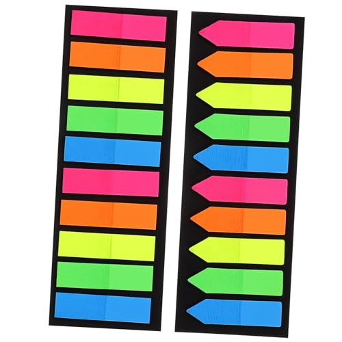 FUNOMOCYA 2 Sätze Sticky Tabs Pet Material Farben Markierungspfeile Selbstklebend Notizzettel für Bücher Annotieren Büro Schule Lernbedarf FUNOMOCYA 2 Sätze Sticky Tabs Pet Material Farben Markierungspfeile Selbstklebend Notizzettel für Bücher Annotieren Büro Schule Lernbedarf von FUNOMOCYA