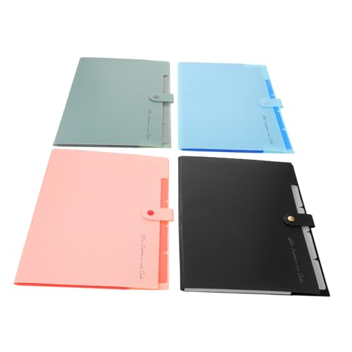 FUNOMOCYA 2 Stück Accordion File Organizer aus Robustem Kunststoff mit Fächern Platzsparendes Design Beschriftbar Vielseitiger Dokumentenhalter für Büro Schule und Geschäftsunterlagen von FUNOMOCYA