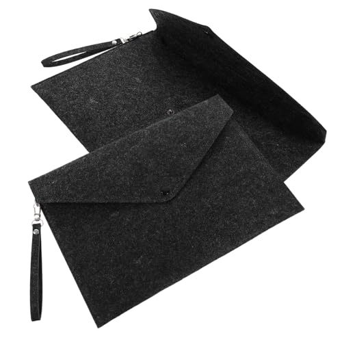 FUNOMOCYA 2 Stück Filz Dokumentenordner mit Druckknopfverschluss Praktische Aufbewahrungstaschen für Büro Schule und Reisen Organizer für Wichtige Unterlagen Handy Zeitschriften FUNOMOCYA 2 Stück Filz Dokumentenordner mit Druckknopfverschluss Praktische Aufbewahrungstaschen für Büro Schule und Reisen Organizer für Wichtige Unterlagen Handy Zeitschriften von FUNOMOCYA