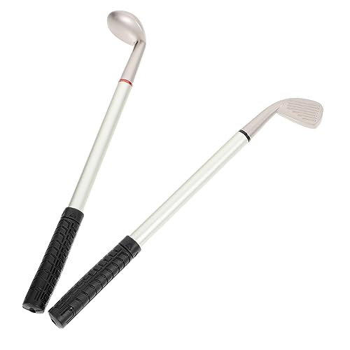 FUNOMOCYA 2 Stück Golf Club Kugelschreiber Dekorative Stifte für Schreibtisch Ergonomisch Leicht und Tragbar für Golfliebhaber Bürobedarf für Hochzeit und Gäste und Schwarzem Stiftdeckel von FUNOMOCYA