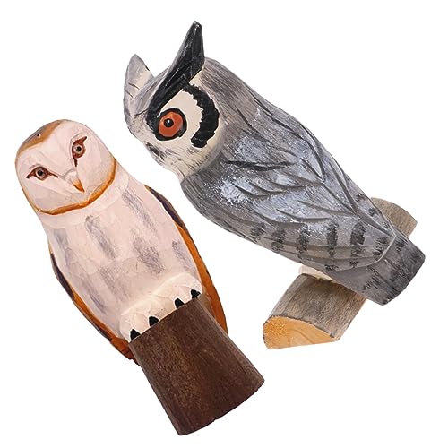 FUNOMOCYA 2 Stück Holz Eulenfigur Kreative für Schreibtisch Einzigartiges Design für Rustikale und Moderne Einrichtungsstile FUNOMOCYA 2 Stück Holz Eulenfigur Kreative für Schreibtisch Einzigartiges Design für Rustikale und Moderne Einrichtungsstile von FUNOMOCYA