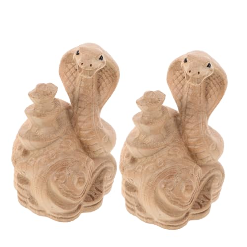 FUNOMOCYA 2 Stück Holzschlangen Ornament für Jahr der Schlange Kleine Figurinen aus Holz Gestaltet für Chinesisches Neujahr Dekorative Tischaccessoires und Besondere FUNOMOCYA 2 Stück Holzschlangen Ornament für Jahr der Schlange Kleine Figurinen aus Holz Gestaltet für Chinesisches Neujahr Dekorative Tischaccessoires und Besondere von FUNOMOCYA