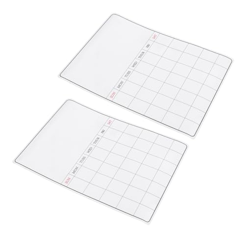 FUNOMOCYA 2 Stück Magnetischer Zeitplan Magnetischer Notizblock Für Den Kühlschrank Mahlzeitenplaner Tafel Täglicher Wandplaner Kühlschrank Magnetischer Kühlschrankplaner von FUNOMOCYA
