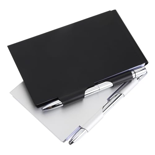 FUNOMOCYA 2 Stück Metall Notizblock mit Stift und Robuster Hülle Tragbares Notizbuch für Schule Büro und Zuhause Langlebiges Metallcover Beidseitig Beschreibbares Papier Praktisch für FUNOMOCYA 2 Stück Metall Notizblock mit Stift und Robuster Hülle Tragbares Notizbuch für Schule Büro und Zuhause Langlebiges Metallcover Beidseitig Beschreibbares Papier Praktisch für von FUNOMOCYA