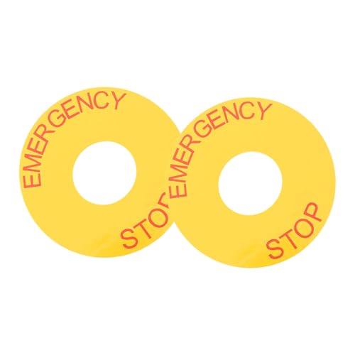 FUNOMOCYA 2 Stück Not aus Schilder Aufkleber PVC Langlebig Starke Klebkraft für Maschinen Sicherheitskennzeichnung Industrie Not aus Hinweis FUNOMOCYA 2 Stück Not aus Schilder Aufkleber PVC Langlebig Starke Klebkraft für Maschinen Sicherheitskennzeichnung Industrie Not aus Hinweis von FUNOMOCYA