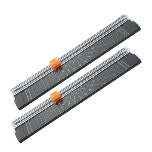 FUNOMOCYA 2 Stück Papierschneider Schiebemechanismus Leichter Faltbarer Präzisionsschneider mit Langlebiger Klinge für Schüler Bastelarbeiten Scrapbooking Foto und Papierzuschnitt FUNOMOCYA 2 Stück Papierschneider Schiebemechanismus Leichter Faltbarer Präzisionsschneider mit Langlebiger Klinge für Schüler Bastelarbeiten Scrapbooking Foto und Papierzuschnitt von FUNOMOCYA