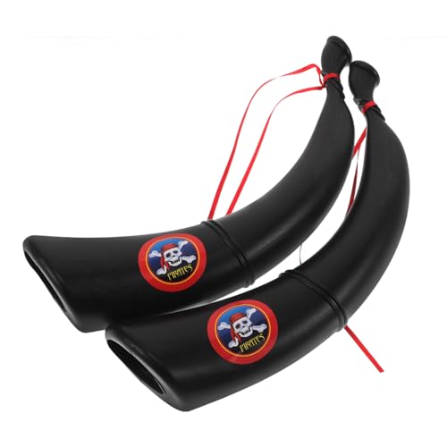 FUNOMOCYA 2 Stück Piraten Cosplay Horn Realistisch Gestaltetes Party Performance Prop für Halloween Maskenball und Piratenkostüm Zubehör FUNOMOCYA 2 Stück Piraten Cosplay Horn Realistisch Gestaltetes Party Performance Prop für Halloween Maskenball und Piratenkostüm Zubehör von FUNOMOCYA