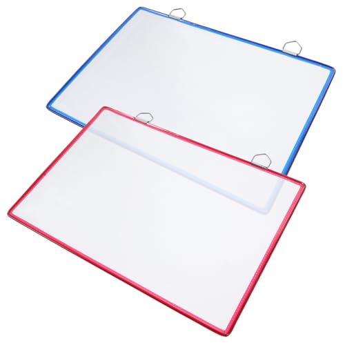 FUNOMOCYA 2 Stück Taschenorganisator Clip Schreibwaren Aktenhalter für die Wandtasche Wandordner-Organizer Regal Aktentasche zum Aufhängen an der Wand hängende Wandtasche Wandmappen Plastik von FUNOMOCYA