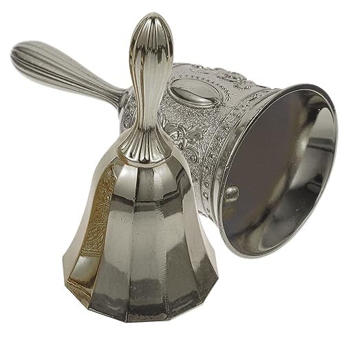 FUNOMOCYA 2 Stück Teiliges Handglocken aus Kupferlegierung Ergonomischer Griff Extra Lauter Vielseitig Einsetzbar für Restaurant Bar Hochzeit Weihnachten Klassische Tisch und Servicelocke FUNOMOCYA 2 Stück Teiliges Handglocken aus Kupferlegierung Ergonomischer Griff Extra Lauter Vielseitig Einsetzbar für Restaurant Bar Hochzeit Weihnachten Klassische Tisch und Servicelocke von FUNOMOCYA