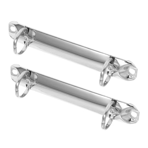FUNOMOCYA 2 Stück Teiliges Metallclip aus Robustem Stahl Lose Binder Clamps für Papieraufbewahrung Tragbar Handlich und Zuverlässig für Notizbuch und Dokumente von FUNOMOCYA