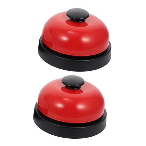 FUNOMOCYA 2 Stück Teiliges Spielklingel Handglocke mit Lautem Klang Material Praktische Rufklingel für Restaurant Haustiertraining und Spielspaß als Geschenk von FUNOMOCYA
