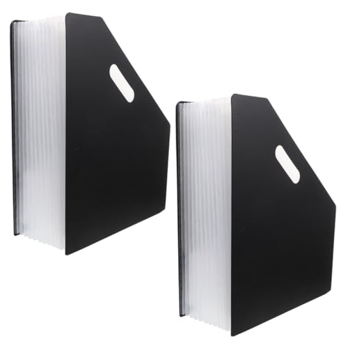 FUNOMOCYA 2 Stück Teiliges Vertikales Organizer Erweiterbarer Dateiordner Robuster Dokumentenorganizer Platzsparend für Din Akten für Büro und Schule Schwarz FUNOMOCYA 2 Stück Teiliges Vertikales Organizer Erweiterbarer Dateiordner Robuster Dokumentenorganizer Platzsparend für Din Akten für Büro und Schule Schwarz von FUNOMOCYA