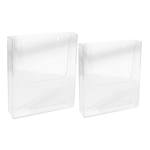 FUNOMOCYA 2 Stück Teiliges Wandmontage Dokumentenhalter Transparenter Magazinhalter aus Langlebigem Material und Einlagig Wandablage für Prospekte Ordner und Büroorganisation Klare Sicht FUNOMOCYA 2 Stück Teiliges Wandmontage Dokumentenhalter Transparenter Magazinhalter aus Langlebigem Material und Einlagig Wandablage für Prospekte Ordner und Büroorganisation Klare Sicht von FUNOMOCYA