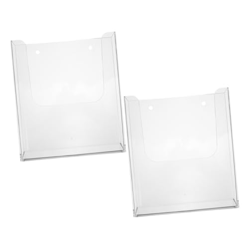 FUNOMOCYA 2 Stück Wanddisplay Prospektspender Magazinhalter Wandmontage Langlebig Büro Wartezimmer Home Organizer von FUNOMOCYA