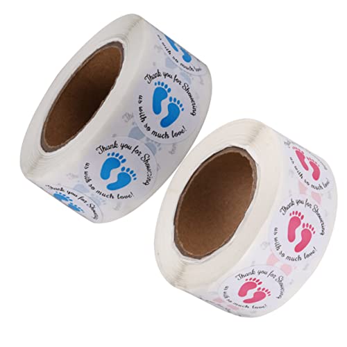 FUNOMOCYA 2 Stücke Fußabdruck Aufkleber Selbstklebende Etiketten für Babyparty Dekoration Blau für Geschenktüten und Kreative Bastelprojekte FUNOMOCYA 2 Stücke Fußabdruck Aufkleber Selbstklebende Etiketten für Babyparty Dekoration Blau für Geschenktüten und Kreative Bastelprojekte von FUNOMOCYA