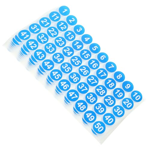 FUNOMOCYA 20 Blatt Runde Zahlenaufkleber Selbstklebend Zahlenschilder Klassifikationsetiketten für Büro Schule Zuhause Einfache Organisation und Beschriftung von FUNOMOCYA