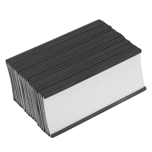 FUNOMOCYA 20 Sätze Magnetische Etikettenhalter für Regale Wiederverwendbare Beschriftungsclips zur Organisation im Lager Transparentes Design für Büro und Zuhause von FUNOMOCYA