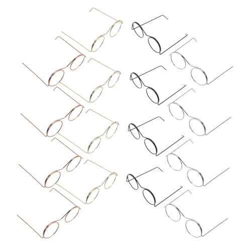 FUNOMOCYA 20 Stück Brillen für Puppen Metallrahmen Runde Brille für Puppenhaus Dekoration DIY Zubehör Roségold für Kreative Bastelprojekte FUNOMOCYA 20 Stück Brillen für Puppen Metallrahmen Runde Brille für Puppenhaus Dekoration DIY Zubehör Roségold für Kreative Bastelprojekte von FUNOMOCYA
