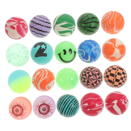 FUNOMOCYA 20 Stück Bunte Hüpfbälle mit Elastischem Augapfel Muster Springfreudige Bouncy Balls für Weiches Umweltfreundliches für Jungen und Mädchen Freizeitspaß Zufällige FUNOMOCYA 20 Stück Bunte Hüpfbälle mit Elastischem Augapfel Muster Springfreudige Bouncy Balls für Weiches Umweltfreundliches für Jungen und Mädchen Freizeitspaß Zufällige von FUNOMOCYA