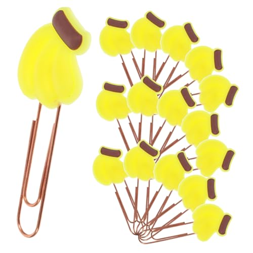 FUNOMOCYA 20 Stück Cartoon Büroklammern Metall Fruchtige Lesezeichen im Bananenstil Dekorative Clips für Büro Schule und Zuhause Praktische Dokumentenhalterungen FUNOMOCYA 20 Stück Cartoon Büroklammern Metall Fruchtige Lesezeichen im Bananenstil Dekorative Clips für Büro Schule und Zuhause Praktische Dokumentenhalterungen von FUNOMOCYA