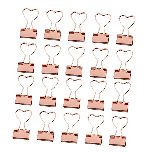 FUNOMOCYA 20 Stück Herzförmige Metall Büroklammern Goldene Binder Clips für Organisation Bürobedarf Lernen und Kreative Projekte Starker Halt für Papiere und Dokumente FUNOMOCYA 20 Stück Herzförmige Metall Büroklammern Goldene Binder Clips für Organisation Bürobedarf Lernen und Kreative Projekte Starker Halt für Papiere und Dokumente von FUNOMOCYA