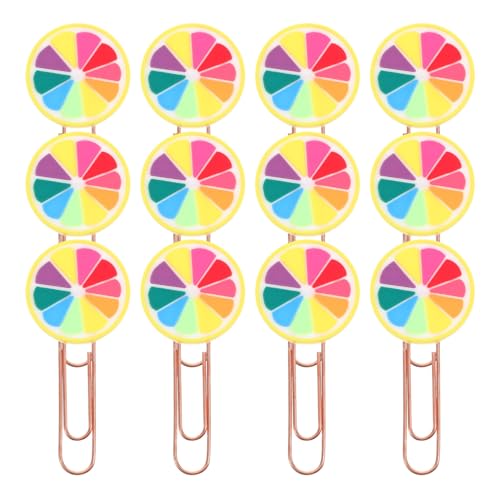 FUNOMOCYA 20 Stück Kleine Büroklammern Bunt mit Früchte motiv Dekorative Lesezeichen Clips aus Metall und PVC Multifunktionale Büroklammern für Schule Büro Dokumente und Organizer FUNOMOCYA 20 Stück Kleine Büroklammern Bunt mit Früchte motiv Dekorative Lesezeichen Clips aus Metall und PVC Multifunktionale Büroklammern für Schule Büro Dokumente und Organizer von FUNOMOCYA