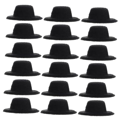 FUNOMOCYA 20 Stück Mini Jazzhut Puppenhüte Mini Formalhüte DIY Puppenzubehör Zum Basteln Ornamente Party Weiches von FUNOMOCYA