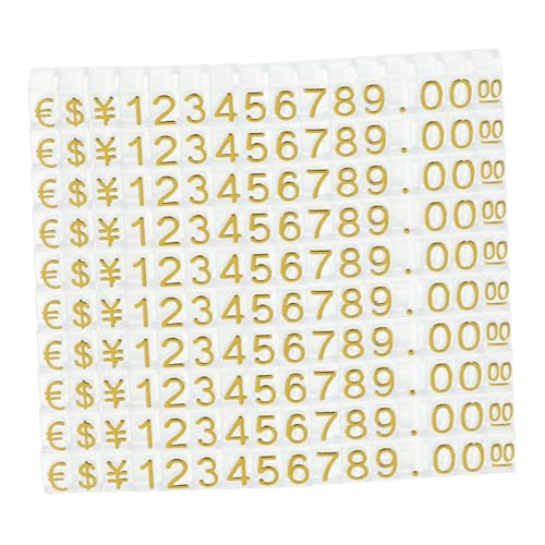 FUNOMOCYA 20 Stück Preisdisplay Würfel Ständer Transparente Preisschilder für Schmuck Lebensmittel und Einzelhandel Verstellbar Robuste Kunststoff Preiskartenhalter von FUNOMOCYA