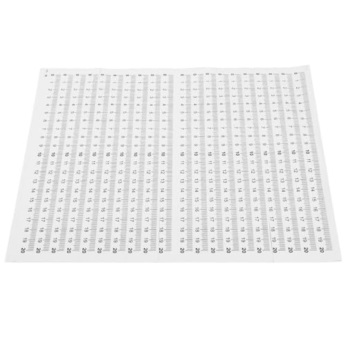 FUNOMOCYA 20 Stück Selbstklebendes Maßband mit Klarer Wasserfester Einteilung Weißes Feld Schwarze Zahlen Haftendes Lineal für Werkstatt Basteln und Präzise Messungen FUNOMOCYA 20 Stück Selbstklebendes Maßband mit Klarer Wasserfester Einteilung Weißes Feld Schwarze Zahlen Haftendes Lineal für Werkstatt Basteln und Präzise Messungen von FUNOMOCYA