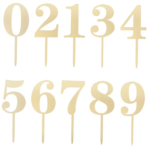 FUNOMOCYA 20 Stück Teiliges Acryl Cake Topper Zahlen Große Goldene Tortendeko Stabile Wiederverwendbare Geburtstagstorten Dekoration für Party Vielseitig Einsetzbar FUNOMOCYA 20 Stück Teiliges Acryl Cake Topper Zahlen Große Goldene Tortendeko Stabile Wiederverwendbare Geburtstagstorten Dekoration für Party Vielseitig Einsetzbar von FUNOMOCYA