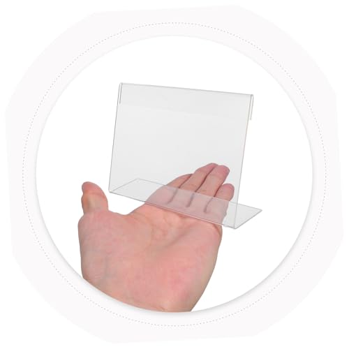 FUNOMOCYA 20 Stück Teiliges Acryl Display Schildhalter Transparenter Förmiger Etikettenhalter Schräger Preisschildständer aus Robustem Acryl Platzsparend Leichter der Preisschilder für Laden FUNOMOCYA 20 Stück Teiliges Acryl Display Schildhalter Transparenter Förmiger Etikettenhalter Schräger Preisschildständer aus Robustem Acryl Platzsparend Leichter der Preisschilder für Laden von FUNOMOCYA