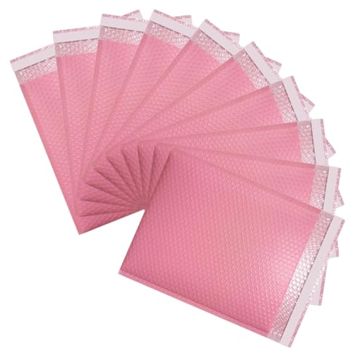 FUNOMOCYA 20 Stück Teiliges Gepolsterte Versandtaschen mit Selbstklebendem Verschluss Robuste Luftpolstertaschen in Candy farbverlauf Rosa Reißfest für Kosmetik Schmuck Kleidung Vielseitige von FUNOMOCYA