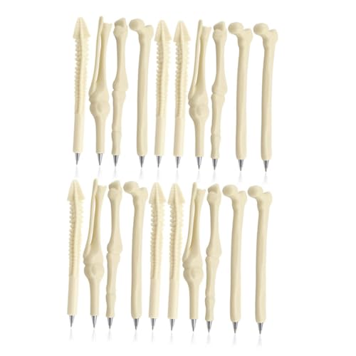 FUNOMOCYA 20 Stück Teiliges Kugelschreiber mit Schwarzer Tinte Echtes Knochen Design Komfortabel und Stabil Witziges für Ärzte Krankenschwestern Medizinstudenten und FUNOMOCYA 20 Stück Teiliges Kugelschreiber mit Schwarzer Tinte Echtes Knochen Design Komfortabel und Stabil Witziges für Ärzte Krankenschwestern Medizinstudenten und von FUNOMOCYA
