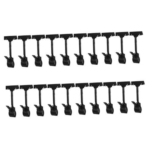 FUNOMOCYA 20 Stück Teiliges Kunststoff Preisschildhalter Clips mit Drehbarem T-förmigem Design Stabiler und Langlebiger Preisschildclip für Supermärkte Obststände und Einzelhandelsschilder FUNOMOCYA 20 Stück Teiliges Kunststoff Preisschildhalter Clips mit Drehbarem T-förmigem Design Stabiler und Langlebiger Preisschildclip für Supermärkte Obststände und Einzelhandelsschilder von FUNOMOCYA