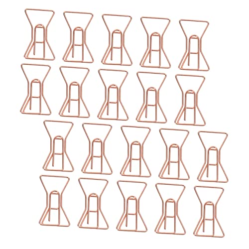 FUNOMOCYA 20 Stück Teiliges Metall büroklammern in Schleifenform Stabile Buchmarker Paper Clips Kreative und Vielseitige Aktenklammern für Büro Schule und Zuhause von FUNOMOCYA