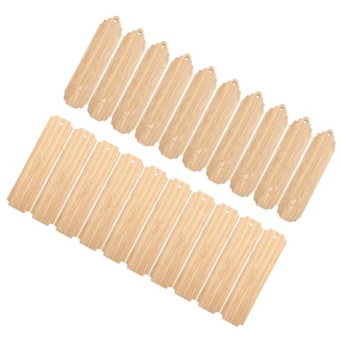 FUNOMOCYA 20 Stück Teiliges Rechteckige Holz Lesezeichen Unbehandelt Naturbelassen zum Bemalen und Gestalten DIY Bastelmaterial für Schüler und Kreative Leser als Personalisierte Lesemarker FUNOMOCYA 20 Stück Teiliges Rechteckige Holz Lesezeichen Unbehandelt Naturbelassen zum Bemalen und Gestalten DIY Bastelmaterial für Schüler und Kreative Leser als Personalisierte Lesemarker von FUNOMOCYA
