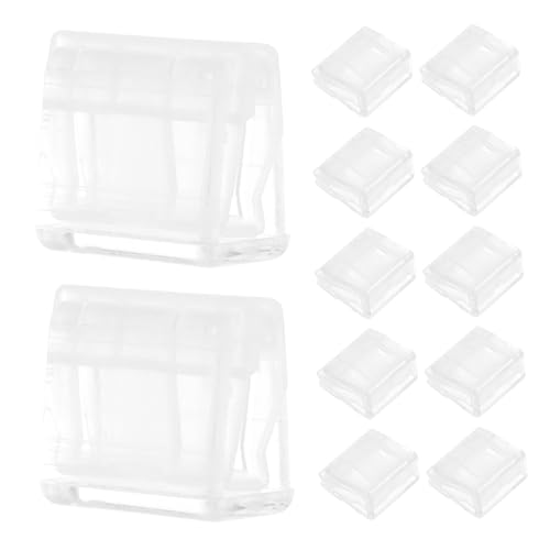 FUNOMOCYA 20 Stück Teiliges Transparente Kunststoff Papierklammern Kleine Memo und Dokumentenhalter Robuste Büroklammern für Effiziente Organisation Stilvoller Durchschaubarer Design für von FUNOMOCYA