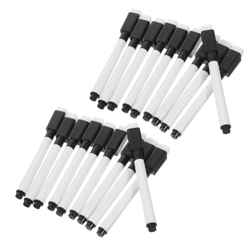 FUNOMOCYA 20 Stück Teiliges Whiteboard Marker mit Radierfunktion Kleine Abwischbare Wasserbasierte Marker mit Schwarzer Spitze Trocken Abwischbar für Büro Schule und Zuhause FUNOMOCYA 20 Stück Teiliges Whiteboard Marker mit Radierfunktion Kleine Abwischbare Wasserbasierte Marker mit Schwarzer Spitze Trocken Abwischbar für Büro Schule und Zuhause von FUNOMOCYA
