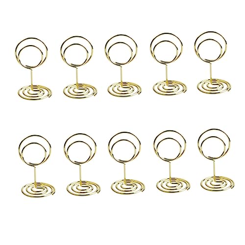 FUNOMOCYA 20 Stücke Pfau Runde Nachricht Ordner Halter Memo Hochzeit Liefert Papier Clips Goldene von FUNOMOCYA