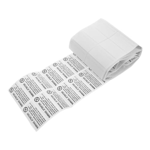 FUNOMOCYA 200 Stück Erstickungs Aufkleber für Versandverpackungen Selbstklebende Warnlabels für Kleinteile Geeignet für Zubehör zur von Kindern Jahren von FUNOMOCYA
