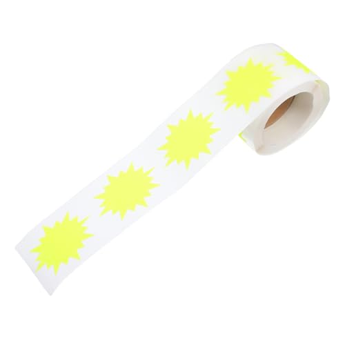 FUNOMOCYA 200 Stück Fluoreszierende Burst Form Diy Tags für Garage Poster Bord Dekorationen Gelb FUNOMOCYA 200 Stück Fluoreszierende Burst Form Diy Tags für Garage Poster Bord Dekorationen Gelb von FUNOMOCYA