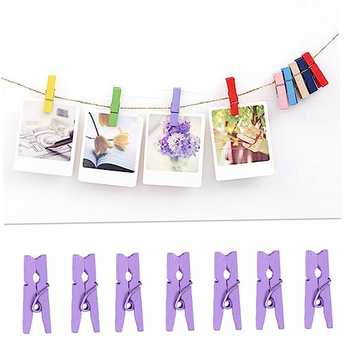 FUNOMOCYA 200 Stück Mini Holzklammern Foto Clips mit Juteseil Bunte Miniatur Bilderklammern für Fotowand Dekoration Basteln und Collagen Holzklammern für Fotos und Kunstwerke FUNOMOCYA 200 Stück Mini Holzklammern Foto Clips mit Juteseil Bunte Miniatur Bilderklammern für Fotowand Dekoration Basteln und Collagen Holzklammern für Fotos und Kunstwerke von FUNOMOCYA