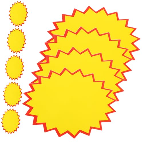 FUNOMOCYA 200 Stück Schilderständer Etikett Speichern W-lan Geplatzte Papierschilder Kleine Tag-aufkleber Aufkleber Für Kartenetiketten Angebot Schilder Für Einzelhandelsgeschäfte Zahlen von FUNOMOCYA