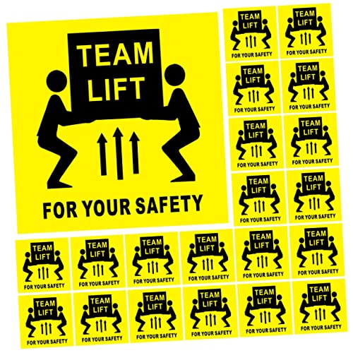 FUNOMOCYA 200 Stück Team Lift Warnaufkleber Selbstklebende Sicherheitsetiketten für Schwere Lasten Langlebige Versandhinweise für Lager Industrie und Transport FUNOMOCYA 200 Stück Team Lift Warnaufkleber Selbstklebende Sicherheitsetiketten für Schwere Lasten Langlebige Versandhinweise für Lager Industrie und Transport von FUNOMOCYA