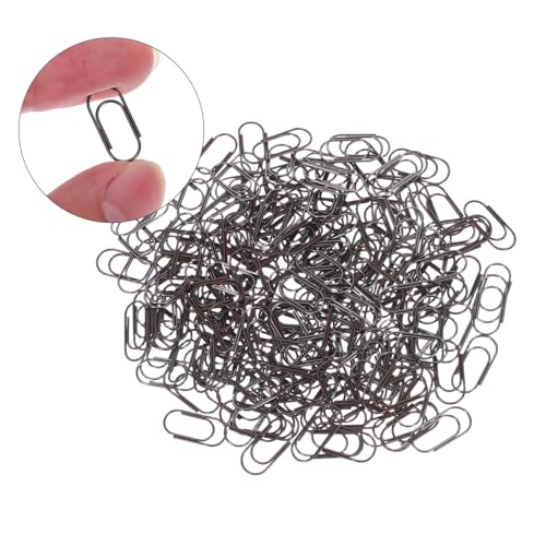 FUNOMOCYA 200 Stück Vintage Mini Büroklammern Metallclips in Rotkupfer Schwarznickel Kleine Papierklammern als Lesezeichen für Dokumentenorganisation Büro und Bastelbedarf von FUNOMOCYA