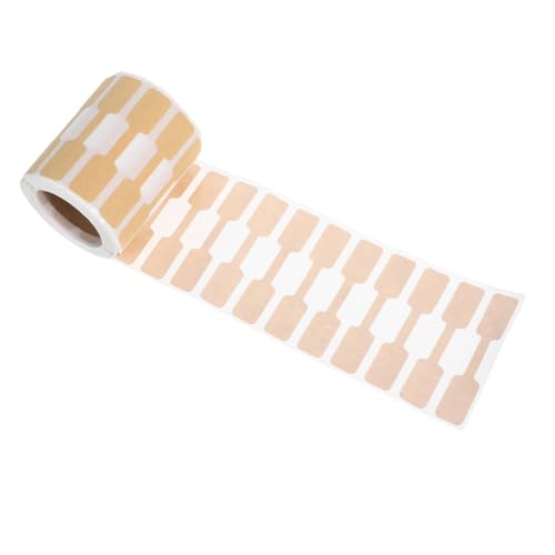 FUNOMOCYA 2000 Stück Schmuck-etiketten Aufkleber Selbstklebend Preisetiketten für Ringe Halsketten Armbänder Ohrringe Beschreibbare Kraftpapier Anhänger zur Identifikation von FUNOMOCYA