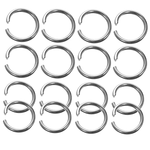 FUNOMOCYA 200Stücke Sprungringe Robuste Offene Ringe für DIY Schmuckherstellung für Armbänder Langlebig Leicht FUNOMOCYA 200Stücke Sprungringe Robuste Offene Ringe für DIY Schmuckherstellung für Armbänder Langlebig Leicht von FUNOMOCYA