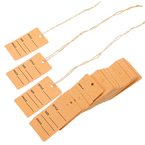 FUNOMOCYA 200Stücke Verkaufstags mit Schnur Handgeschriebene Preisetiketten für Kleidung Schmuck Kunsthandwerk Robuste Kraftpapier Tags mit Glatter Schreibfläche FUNOMOCYA 200Stücke Verkaufstags mit Schnur Handgeschriebene Preisetiketten für Kleidung Schmuck Kunsthandwerk Robuste Kraftpapier Tags mit Glatter Schreibfläche von FUNOMOCYA