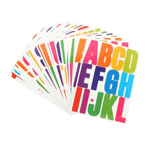 FUNOMOCYA 24 Blatt Wasserdichte Diy Buchstaben Aufkleber Selbstklebende Alphabet Etiketten für Autos Briefkästen und Scrapbooking Teiliges Set für Kreative Anwendungen FUNOMOCYA 24 Blatt Wasserdichte Diy Buchstaben Aufkleber Selbstklebende Alphabet Etiketten für Autos Briefkästen und Scrapbooking Teiliges Set für Kreative Anwendungen von FUNOMOCYA